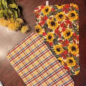 Handmade reversible FALL themed placemats